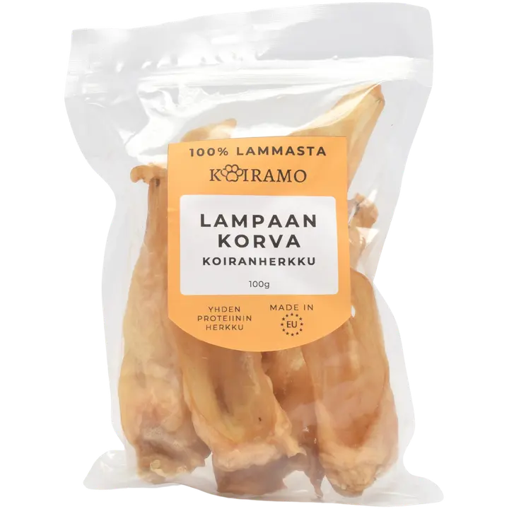 Lampaankorva koiranherkku pureskeluun 100g Koiramo