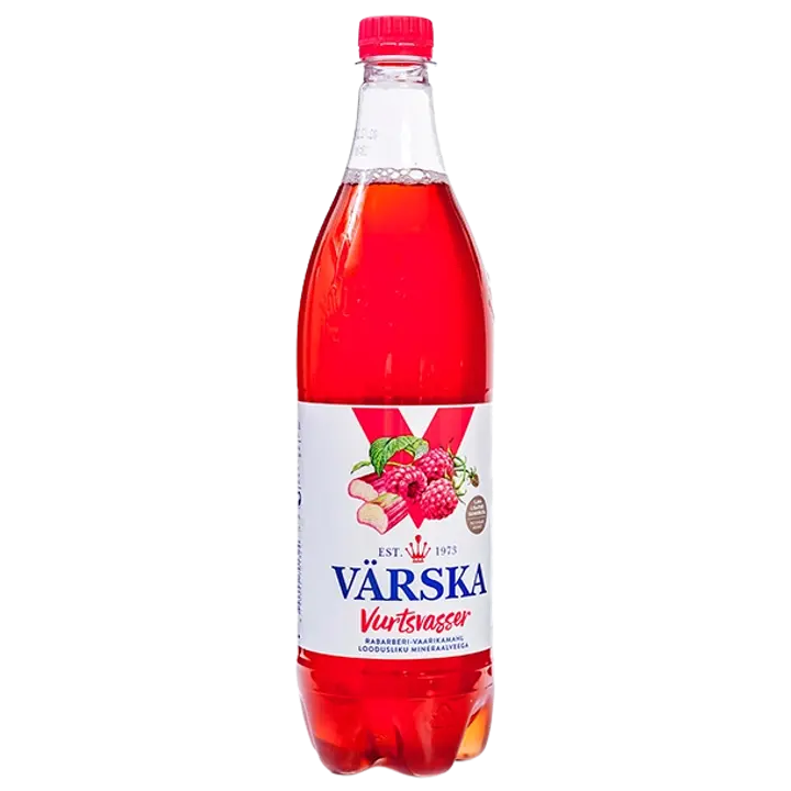 Värska Vurtsvasser rabarberi-vaarikamahl mineraalveega 1L