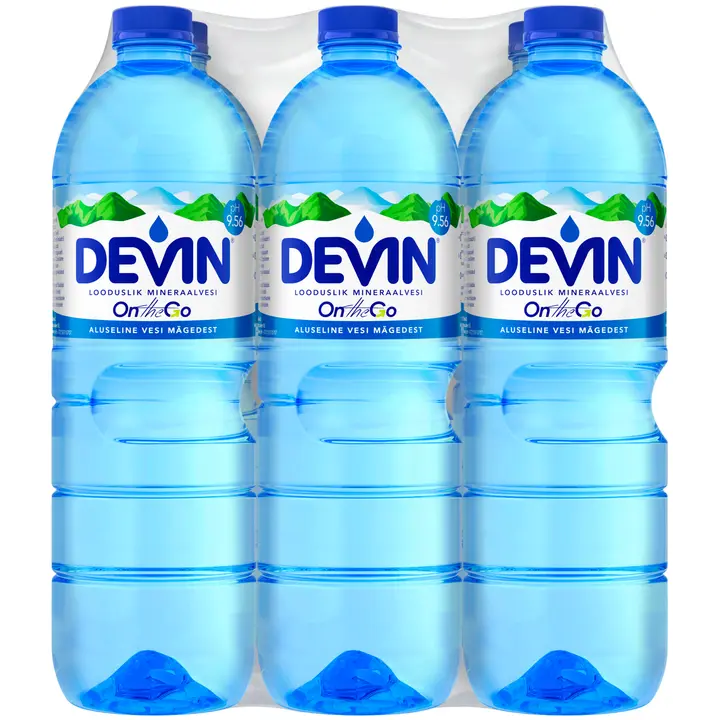 Devin looduslik minaraalvesi 1L 6-pakk