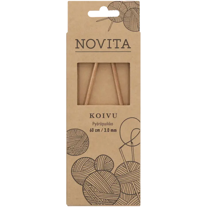 Novita Pyöröpuikko koivu 60cm - 3mm