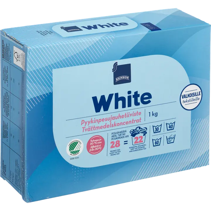Rainbow pyykinpesujauhe valkopyykille 1kg