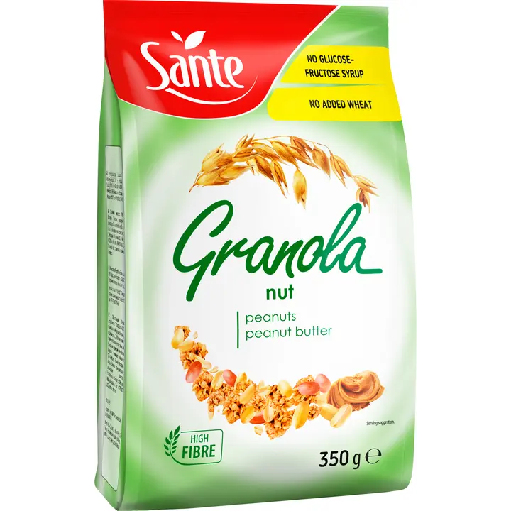Sante krõbe müsli maapähklite ja maapähklikreemiga granola 350 g