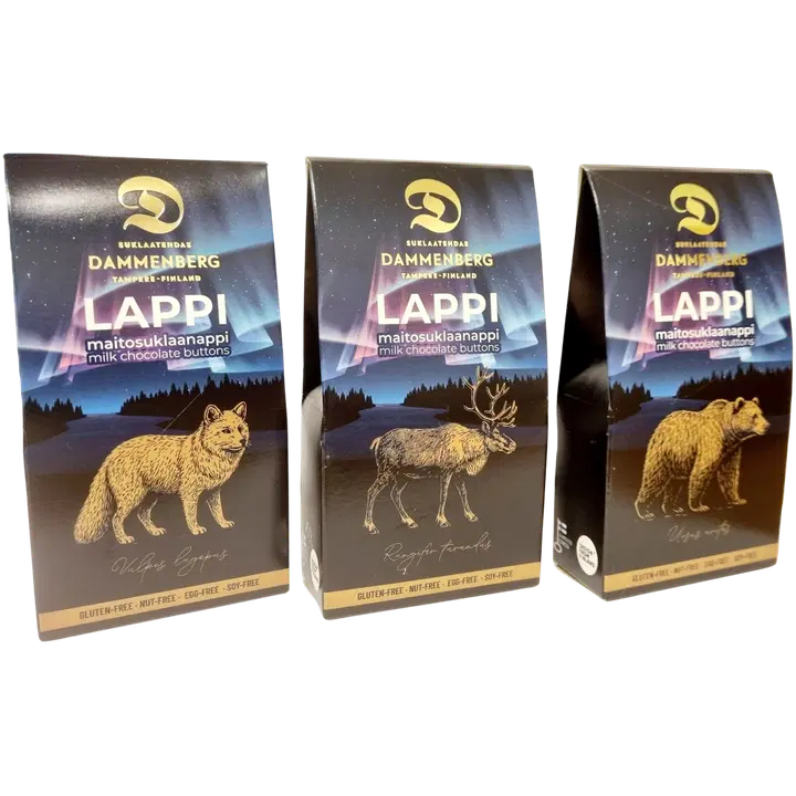 Dammenberg Lappi maitosuklaanappi 55g