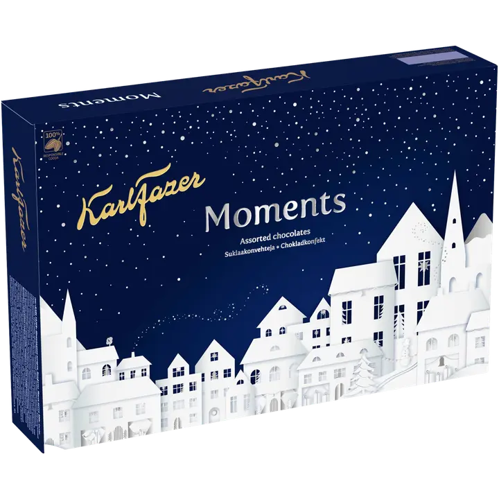 Karl Fazer Moments 2-kerrosta suklaakonvehteja 400g