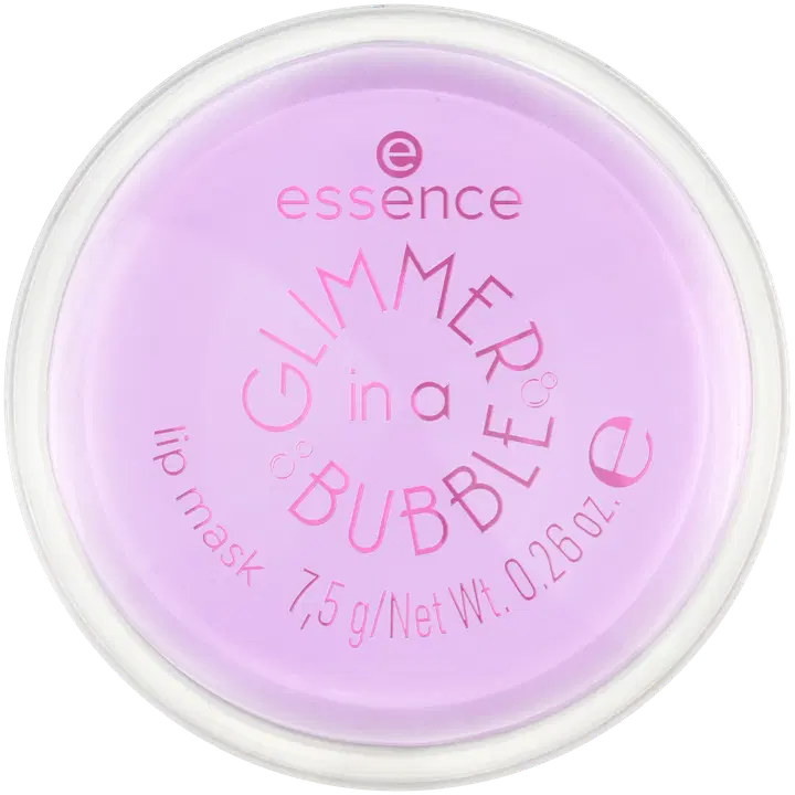 essence GLIMMER IN A BUBBLE lip mask 01 Kiss In A Bubble 7.5 g