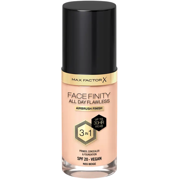 Max Factor Facefinity All Day Flawless Foundation 30 ml, 55 Beige