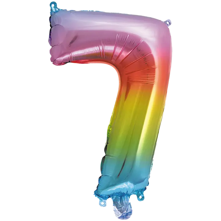 Decorata Party foliopallo Rainbow 35 cm No. 7