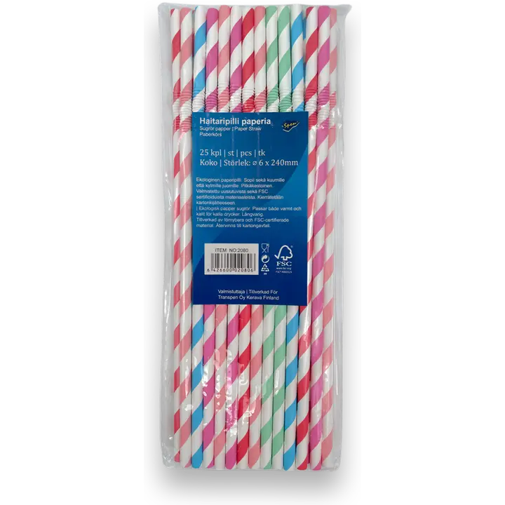 Spen paberist joogikõrred 25tk