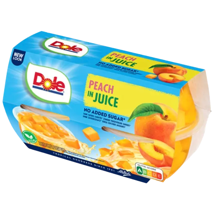 Dole Persikka hedelmäkupit 4x113g/65g