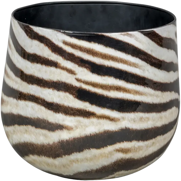 Ümbrispott SteelArt Zebra d 25 x 22,5cm 1tk