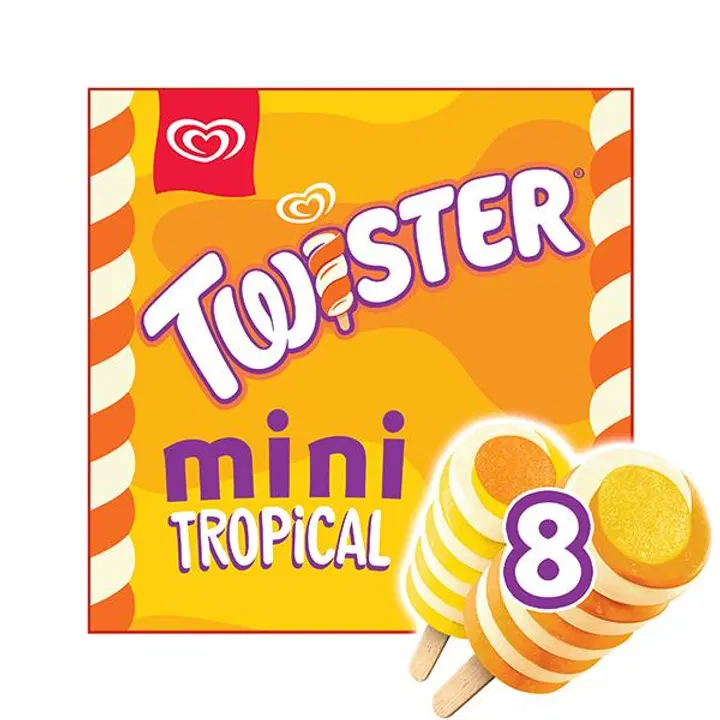 Twister  Tropical Jäätelö Monipakkaus  400ml/348g 8pcs