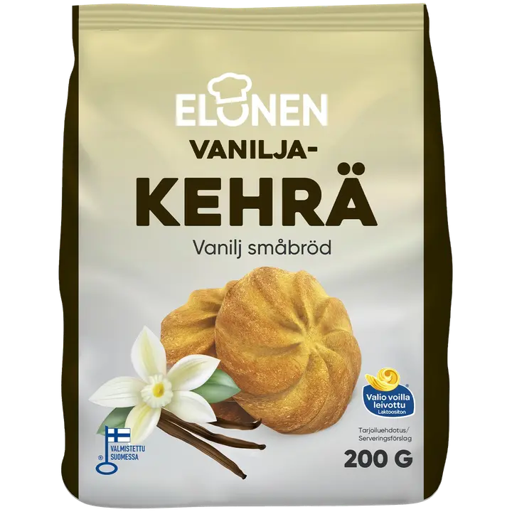 Elonen vaniljakehrä pikkuleipä 200g