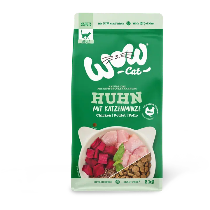 WOW CAT DRY FOOD ADULT Kyckling 2 kg