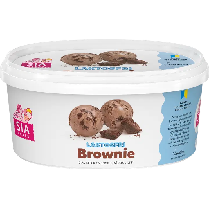 SIA Glass Laktoositon Brownie Kermajäätelö 0,75 L