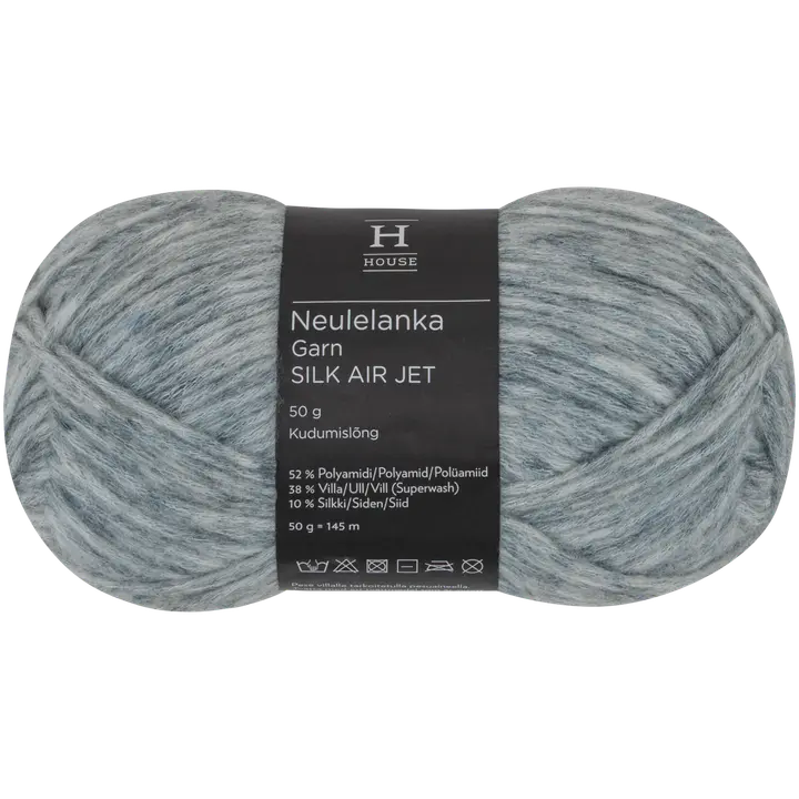 House lanka Silk Airjet 50g 212449 gray mel.