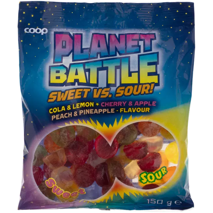 Coop Planet Battle Sweet & Sour makesissekoitus 150 g