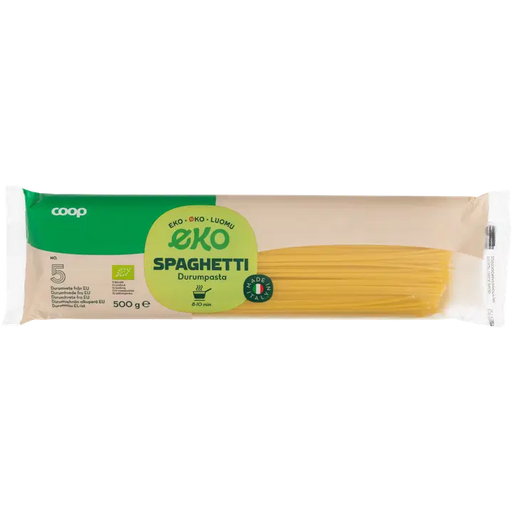 Coop Spaghetti pasta luomu 500 g