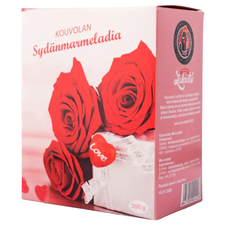 Kouvolan Lakritsi marmelaadi südamed 300g