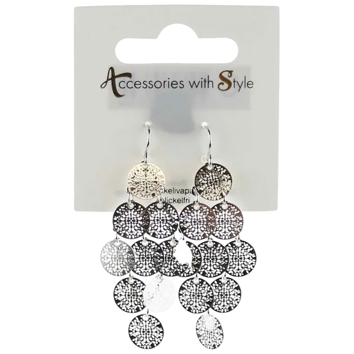 Kõrvarõngad lehed hõbedane