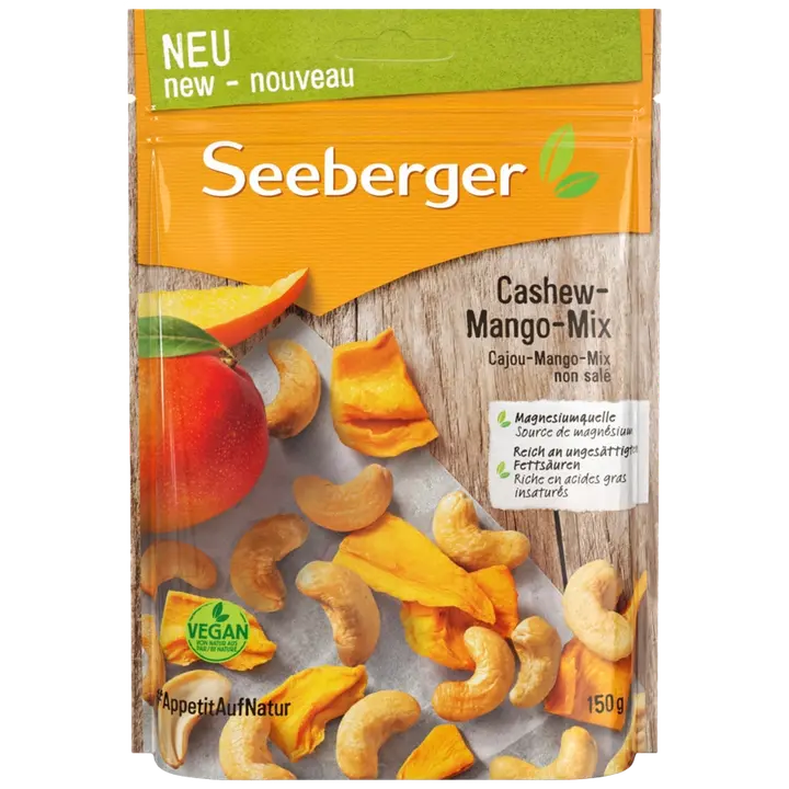 Seeberger Cashew & Mango mix 150g