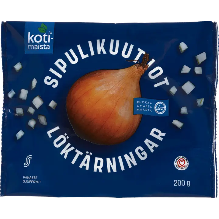 Kotimaista 200g sipulikuutiot pakaste