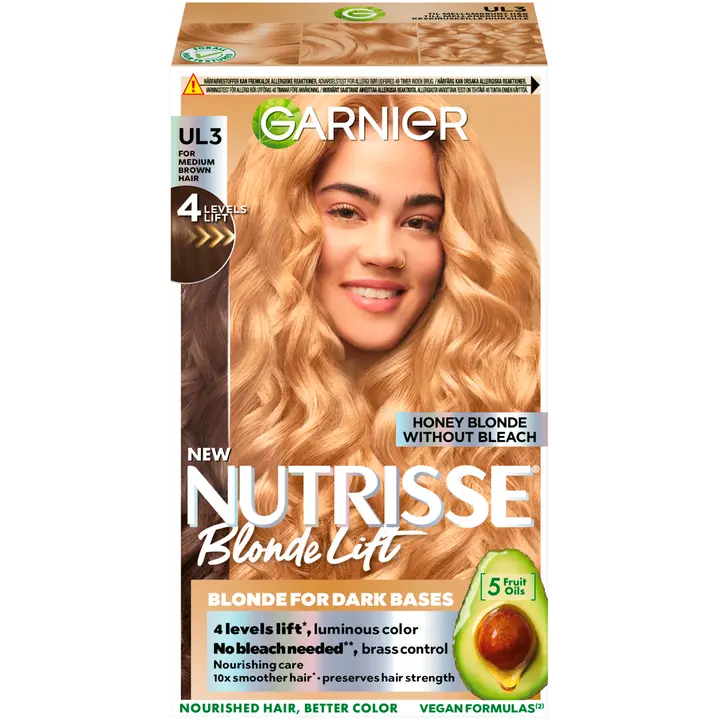 Garnier Ultra Bleach UL3 Luminous Blonde for Dark Brown Hair kestoväri normaaleille hiuksille 1 kpl