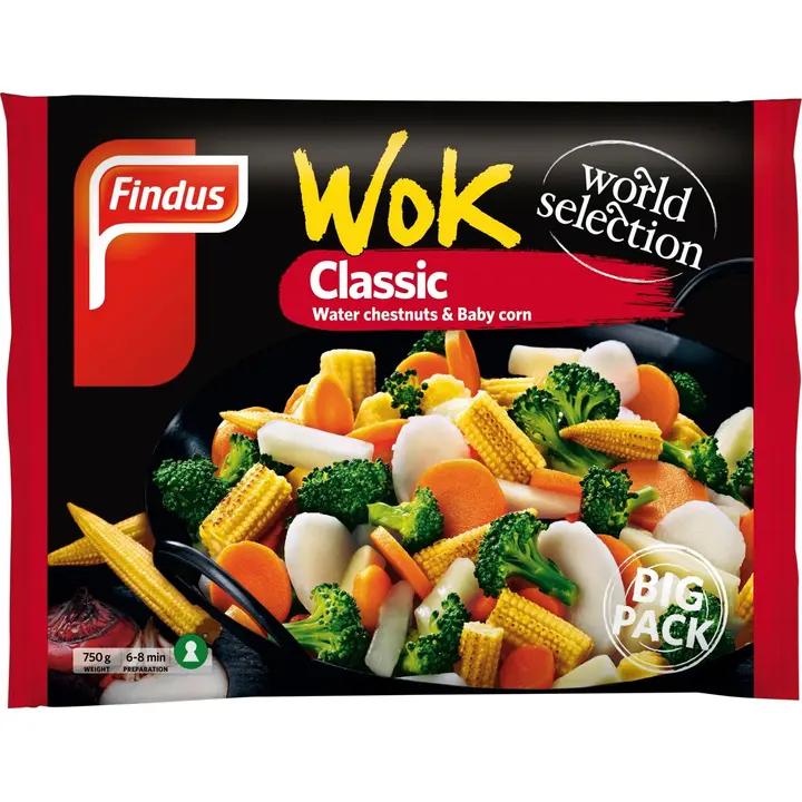 Findus Wok Classic Big Pack 750g, pakaste
