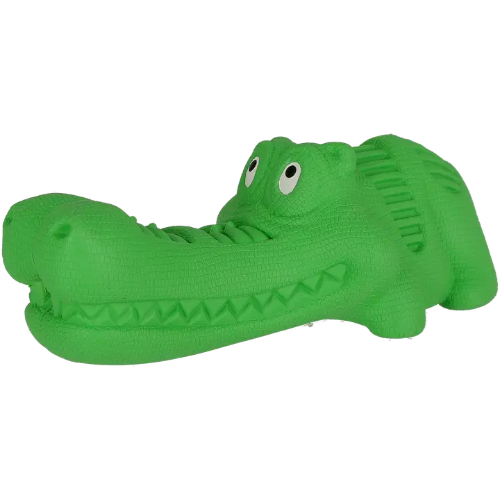 Dogman RoughPlay Koiranlelu krokotiili kumi vihreä 18cm