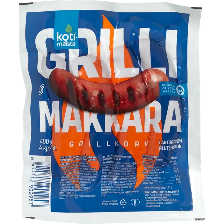Kotimaista Grillimakkara 400 g