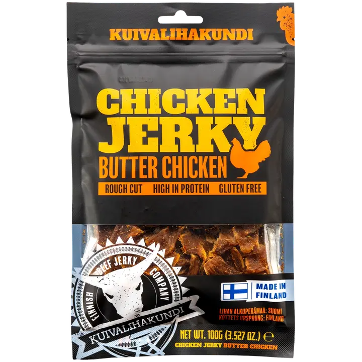 Kuivalihakundi Chicken Jerky Butter Chicken 100g