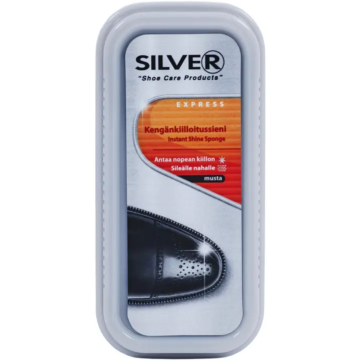 Silver Mega Shine silikonisieni kengille musta