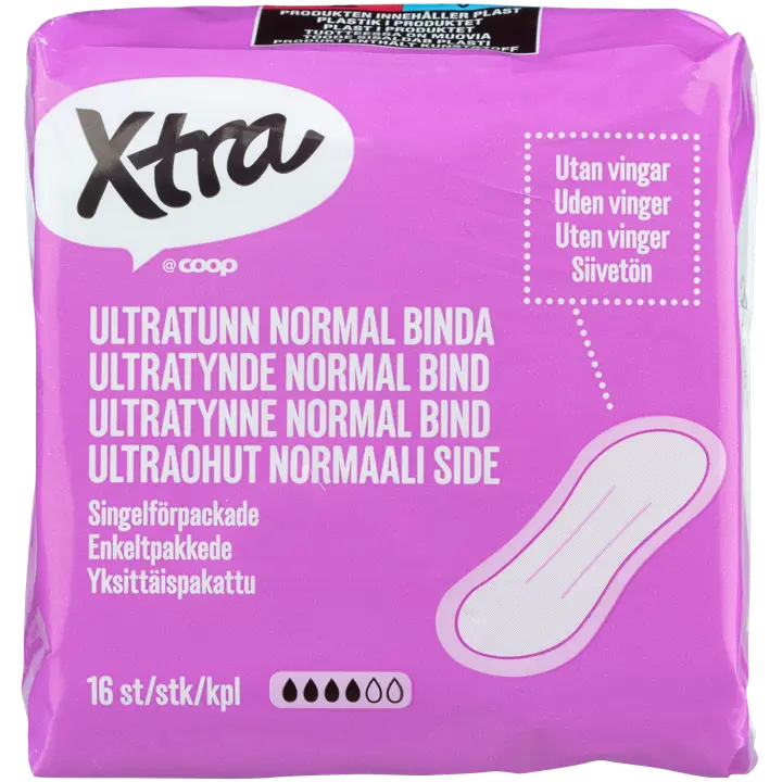 Xtra ultraohut siivetön normaali side 16 kpl