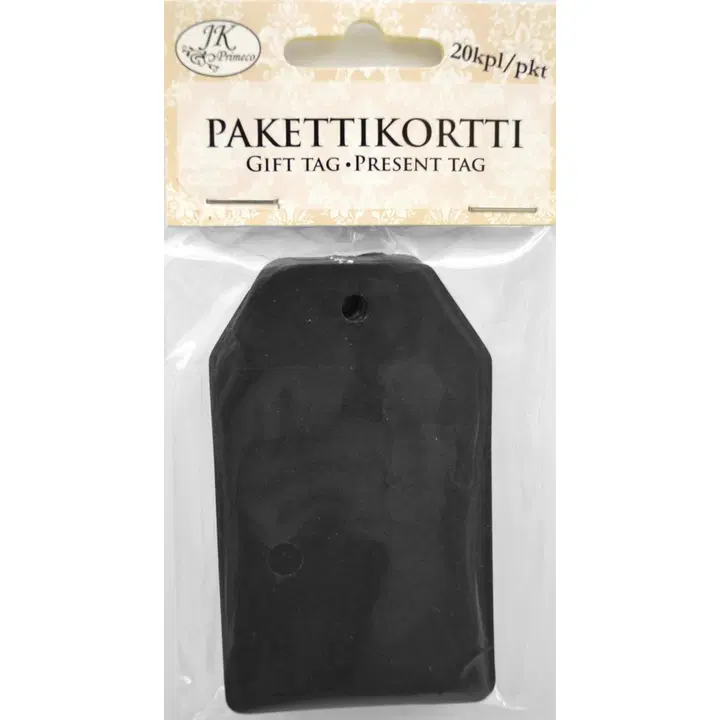J.K. Primeco pakettikortti mustavalko 20kpl