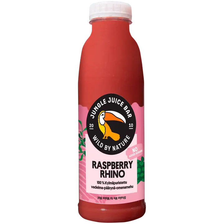 Jungle Juice Bar kylmäpuristettu mehu 500ml Raspberry Rhino KMP