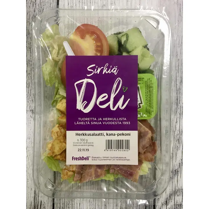 Sirkiä Deli kana-pekoni herkkusalaatti 320g