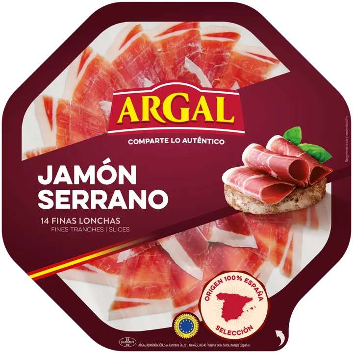 Argal Serrano Cured Jamón Serrano kinkku 90 g