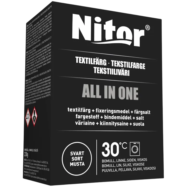 Nitor allin1 must tekstiilivärv 230g