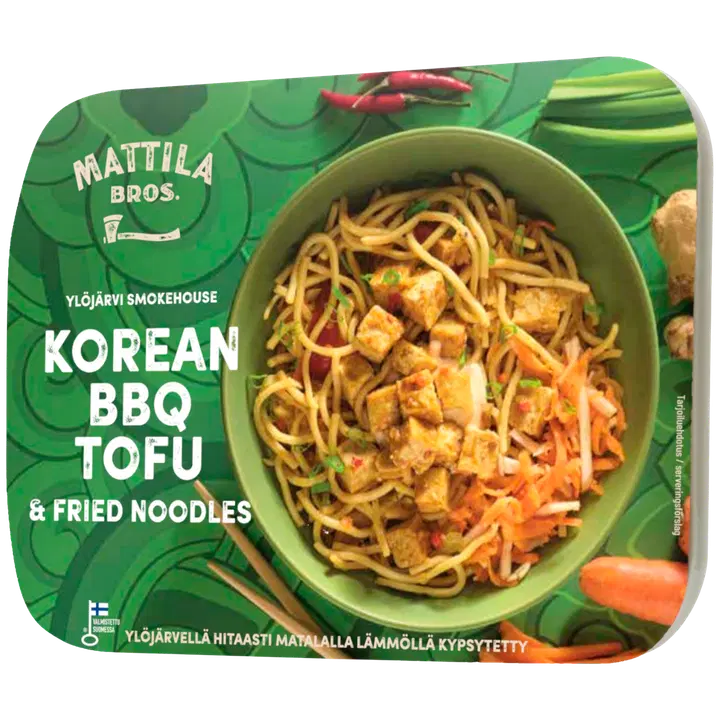 Veljekset Mattila Smokehouse Korean BBQ Tofu & Fried Noodles 280g