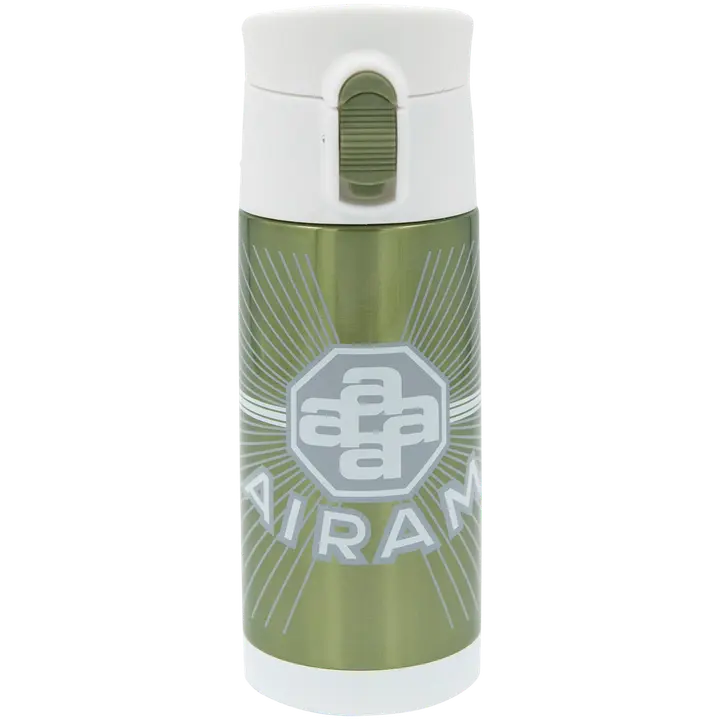 Airam Klassikko Teräsmuki 0,35L vaal.vihreä