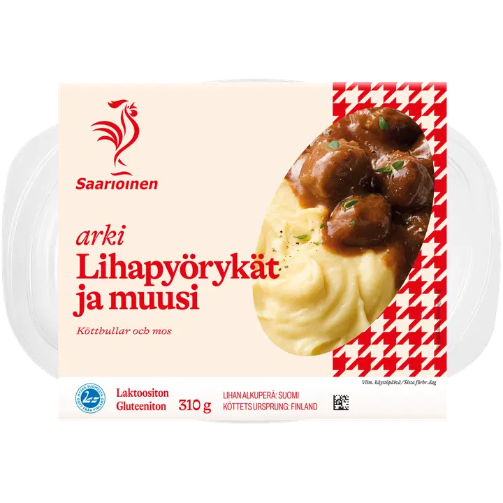 Saarioinen Lihapyörykät ja muusi 310g