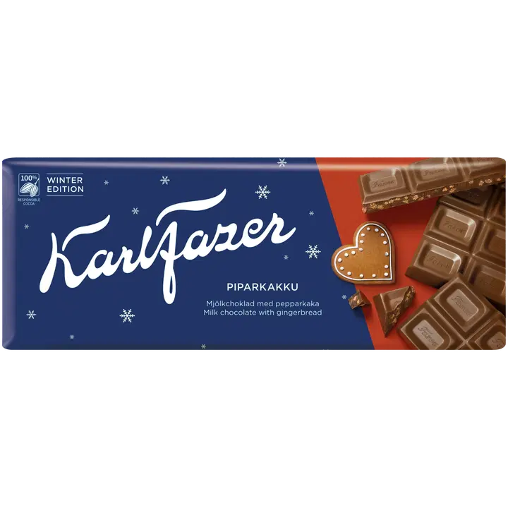 Karl Fazer Winter Edition piparkakku maitosuklaalevy 200g