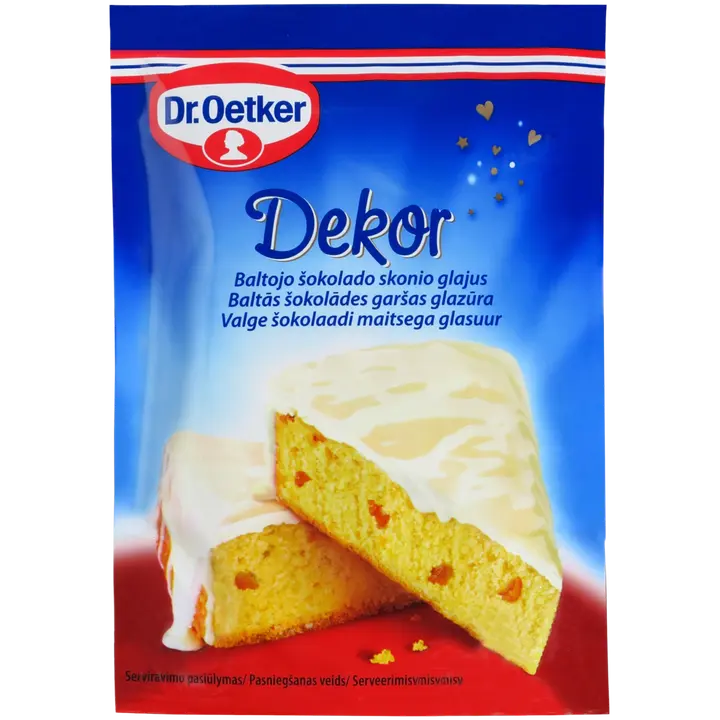 Dr.Oetker valge šokolaadi maitseline glasuur 100g