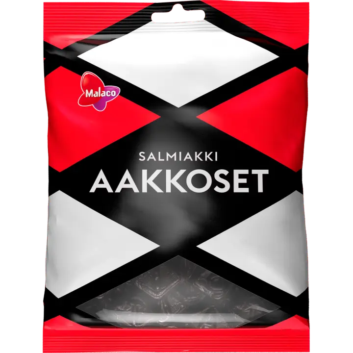 Malaco Aakkoset Salmiakki makeinen 180g
