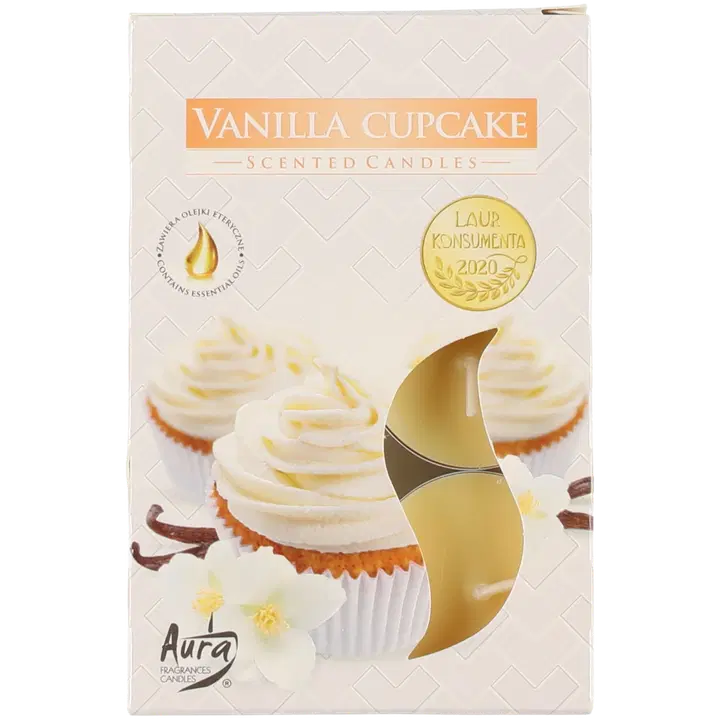 Tuoksulämpökynttilä Vanilla cupcake 6 kpl