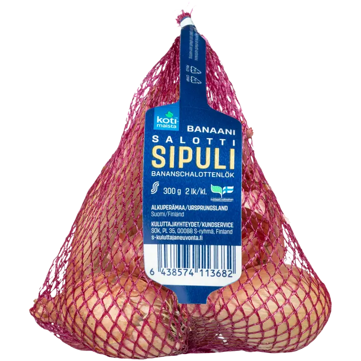 Kotimaista Banaanisalottisipuli 300g Suomi