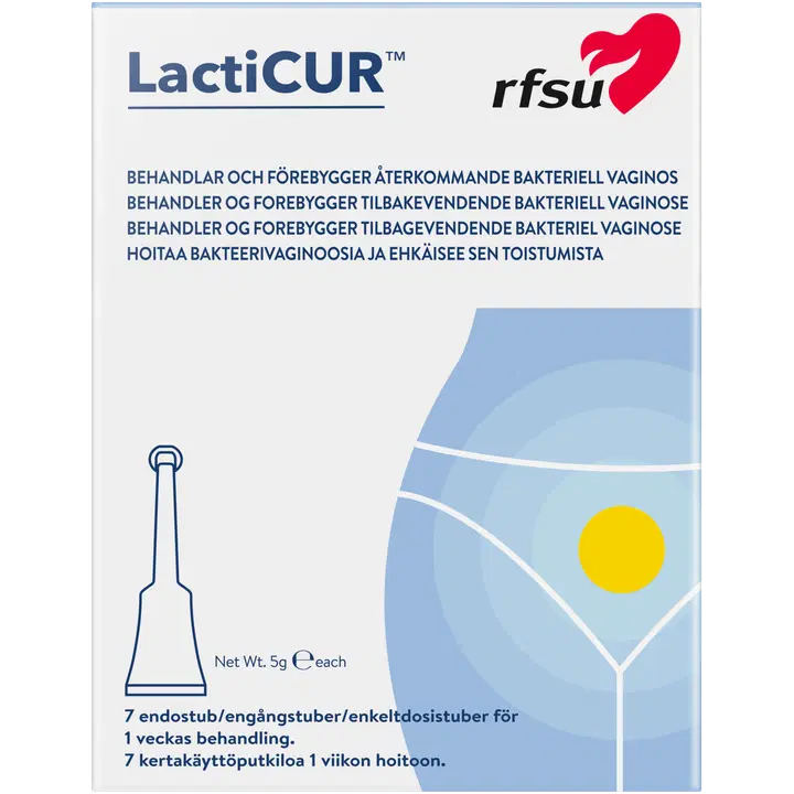 RFSU LactiCUR bakteerivaginoosin hoito7 kpl