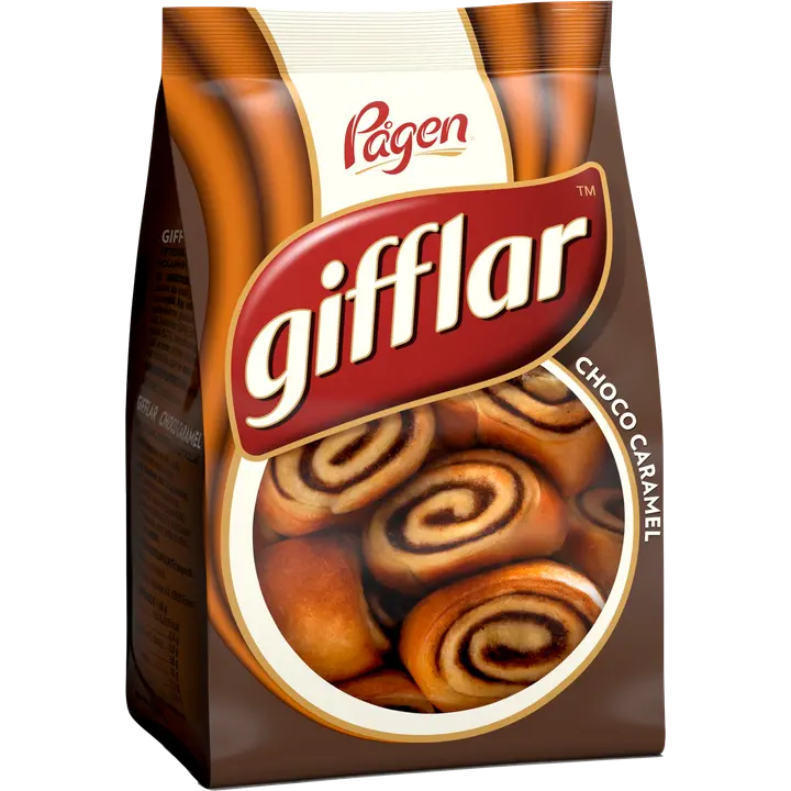 Pågen Gifflar Choco Caramel pienet suklaan ja karamellin makuiset pullat 260g