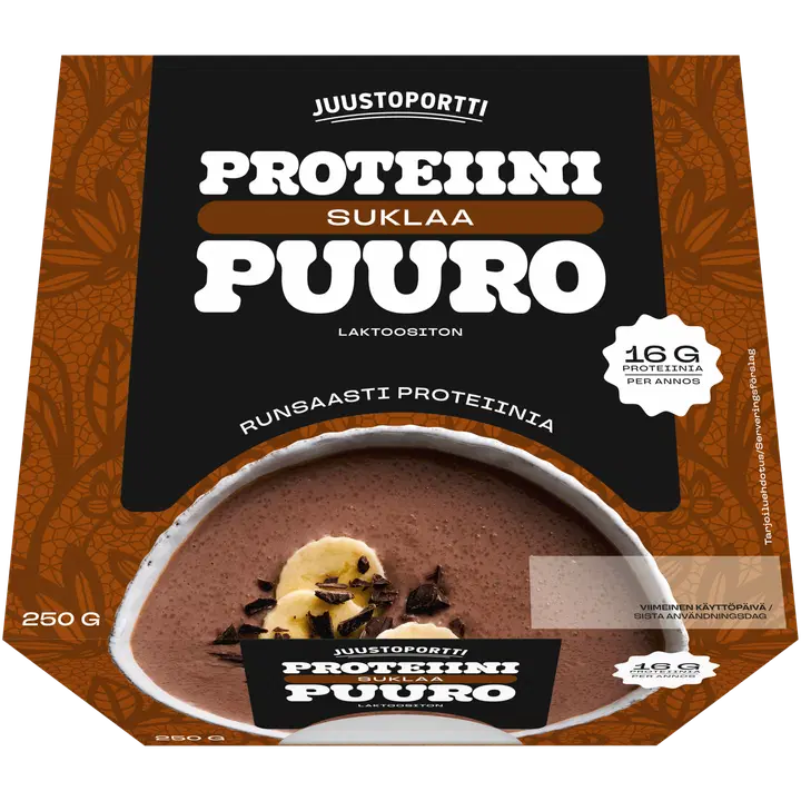 Juustoportti Proteiini-suklaapuuro 250 g laktoositon