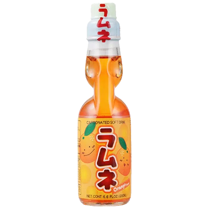 Ramune Soft Drink Carbonated(Oranssi )200ml