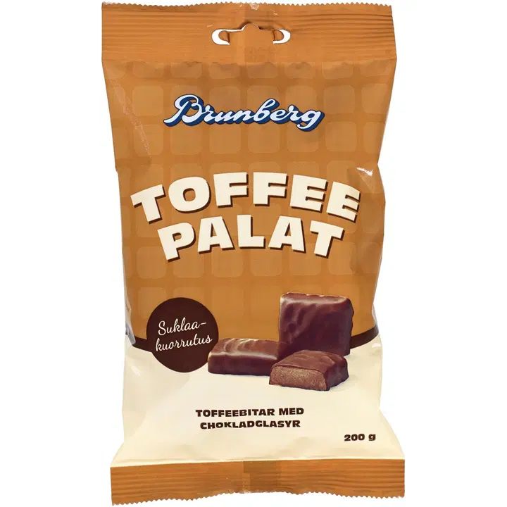 Brunberg Suklaakuorrutettuja toffeepaloja 200g